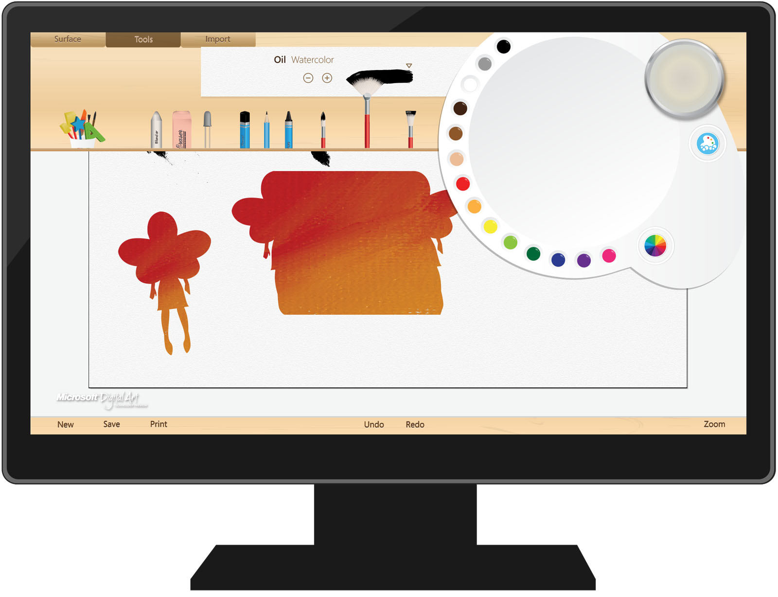 Digital Painting Interface